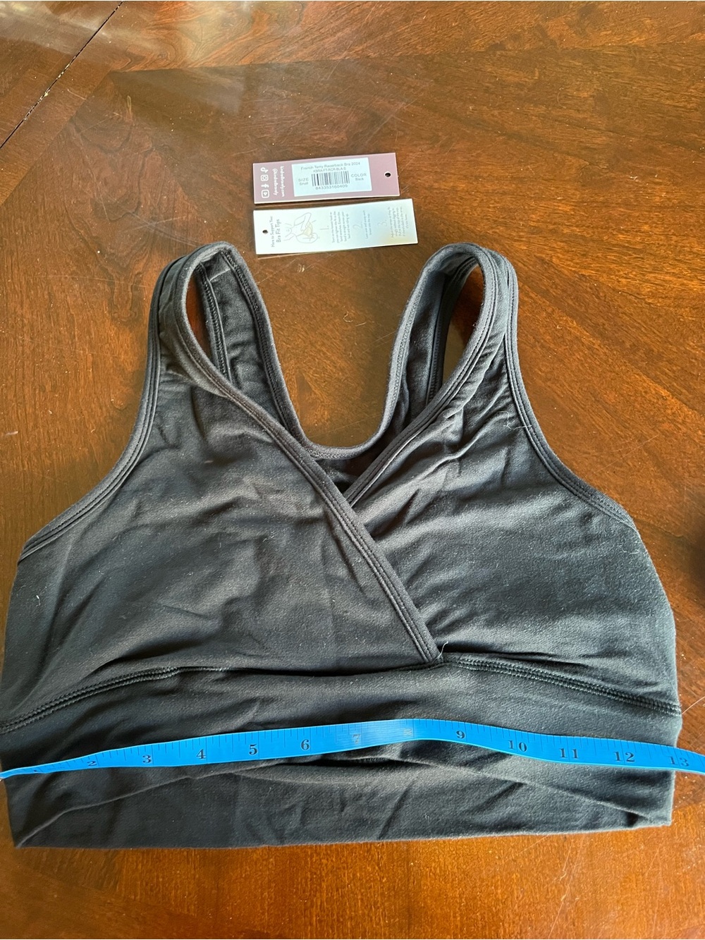 NWT Kindred Bravely Black French Terry Racerback Nursing & Sleep Bra Sz Small - Picture 4 of 8